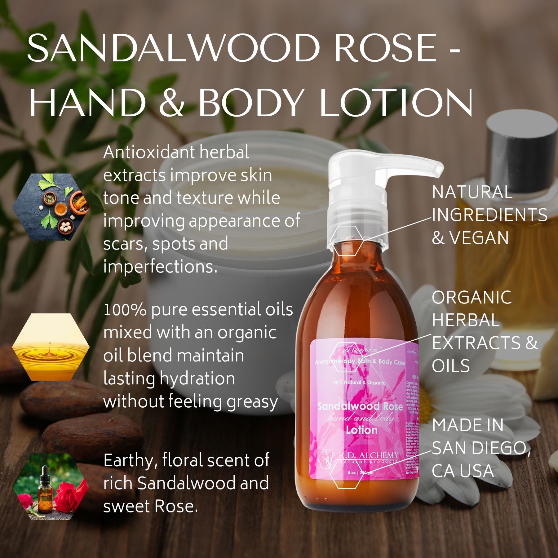 Sun Essential Oils 8oz - Sandalwood Essential Oil - 8 Fluid Ounces 