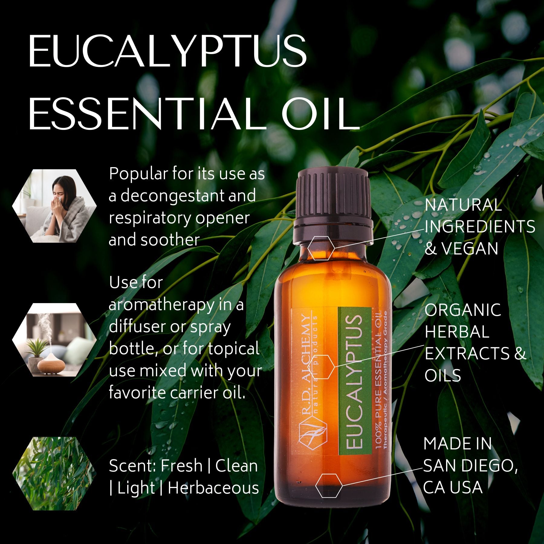 High Concentration Anti-Inflammatory Double D Eucalyptus Oil for  Aromatherapy Eucalyptus Oil - China High Quality, Eucalyptus