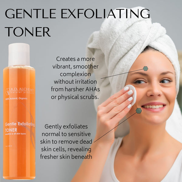 Gentle Exfoliating Toner - AHA Formula for Sensitive Skin – RD Alchemy ...