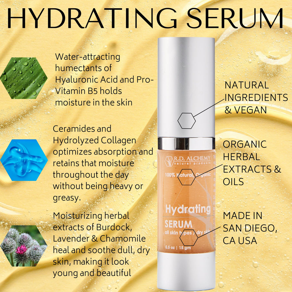 Best Hydrating Face Serum - Oil Free 100% Natural - Rd Alchemy – Rd 